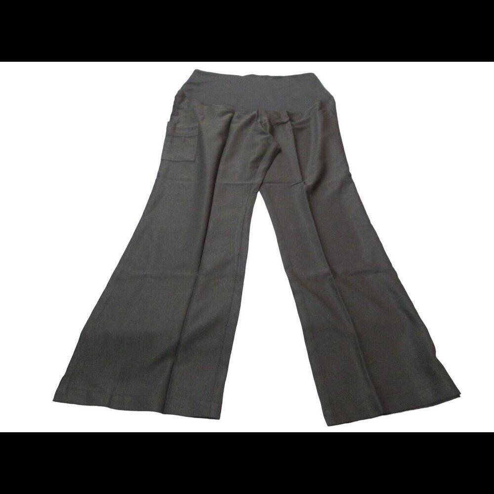 Wonder Wink Womens Maternity Uniform Black Scrub Pants Nurse Work Wear Size L